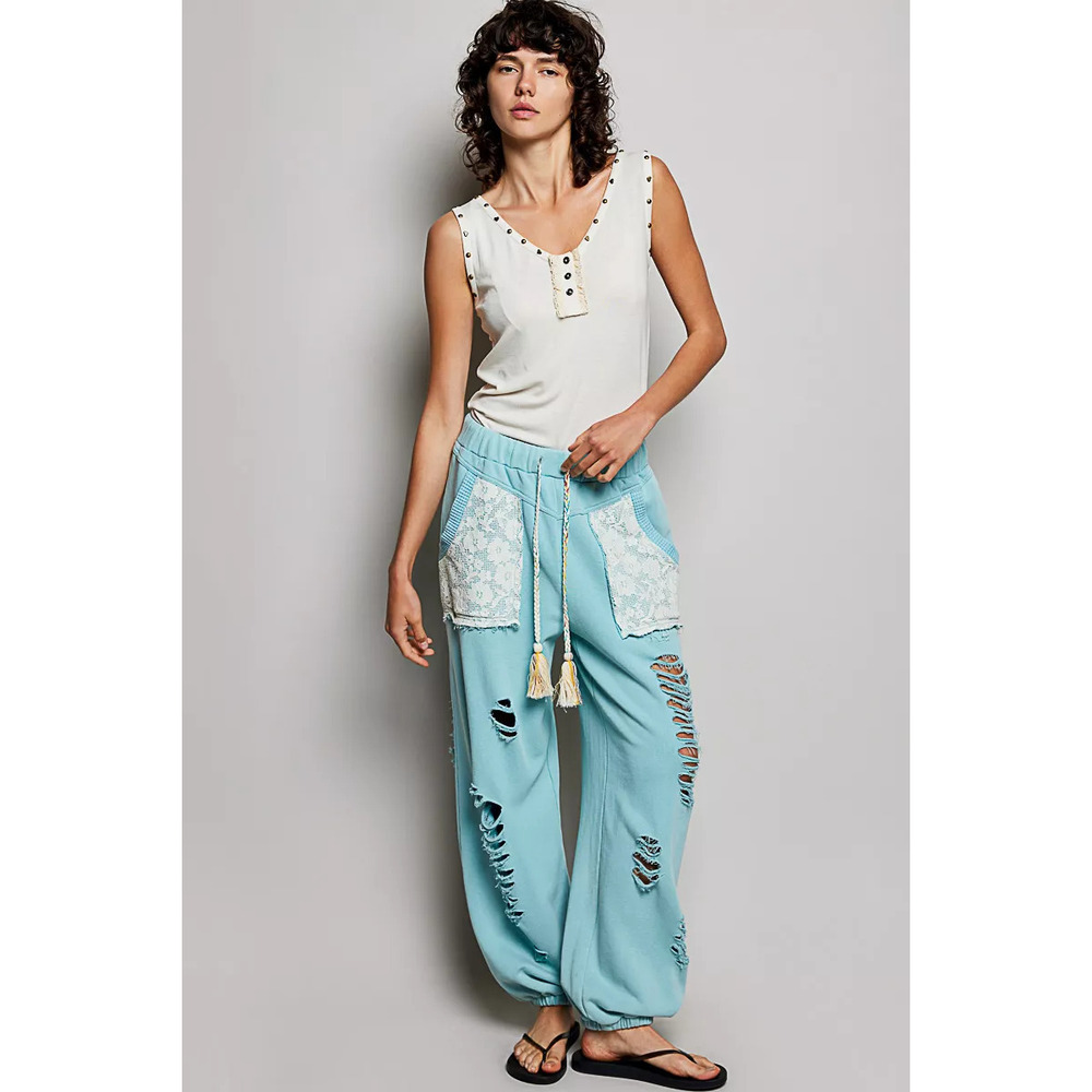 POL Studded Trim Button-Front Ruffle Detail Tank - Picture 6 of 8
